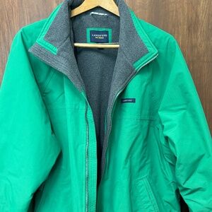Lands End Mens sz L Fleece Outerwear Outdoors Office Casual Gorpcore Jacket
